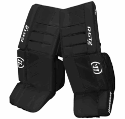 Warrior Ritual GT2 Intermediate Goalie Pads (w/ Knee Pads) -Warrior warrior ritual gt2 intermediate goalie pads black