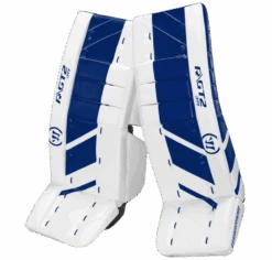 Warrior Ritual GT2 Junior Goalie Pads (w/ Knee Pads) -Warrior warrior ritual gt2 junior goalie pads white blue