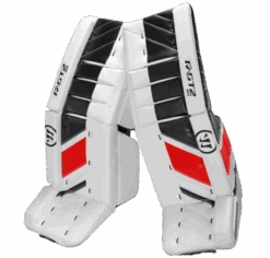 Warrior Ritual GT2 Senior Goalie Pads (w/ Knee Pads) 17 Warrior Ritual GT2 Senior Goalie Pads (w/ Knee Pads) -Warrior warrior ritual gt2 senior goalie pads white black red